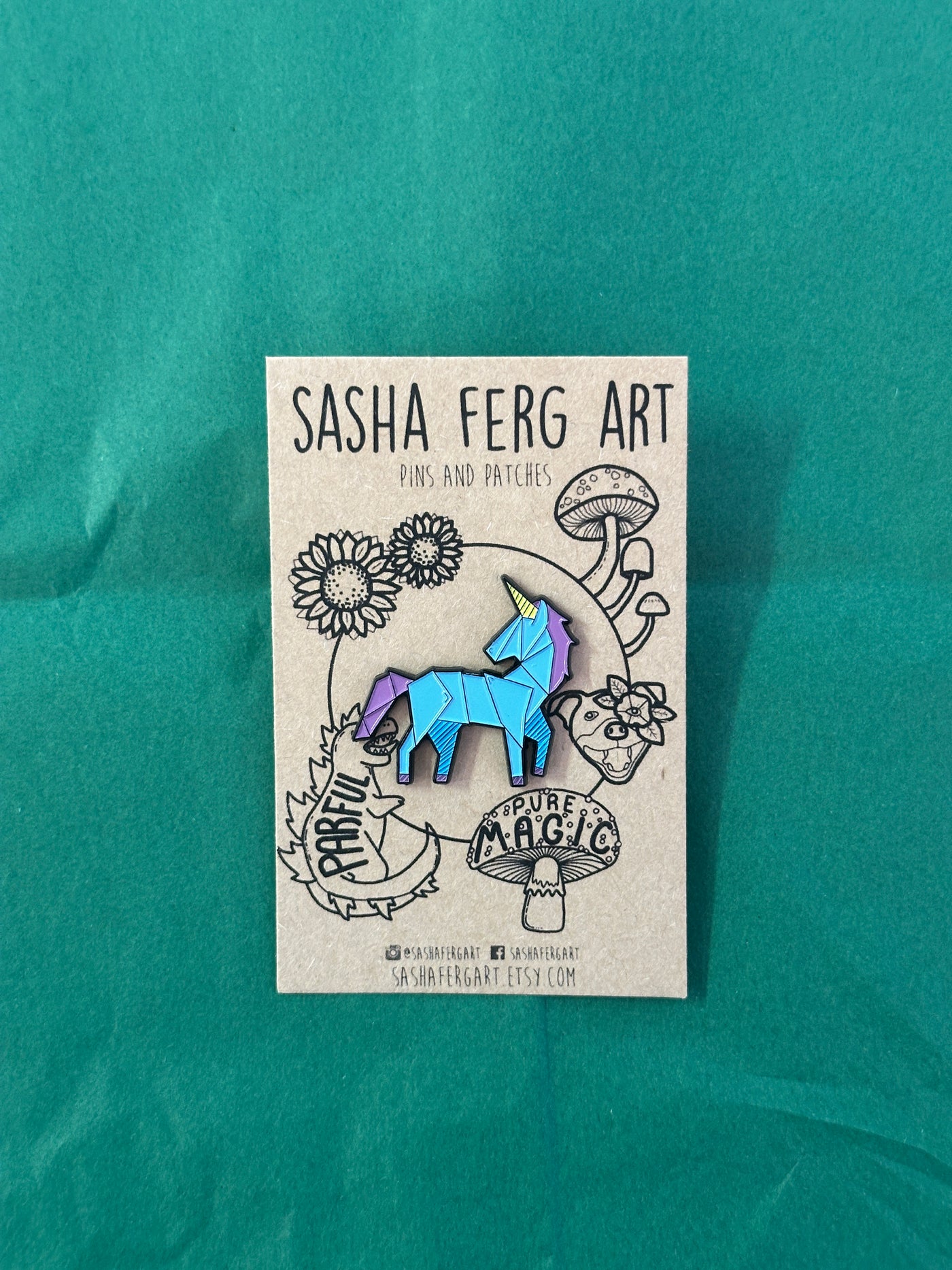 Unicorn Pin | Sasha Ferg Art