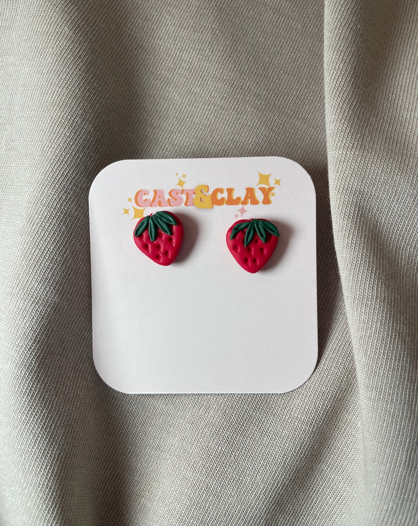 wee strawberry earrings