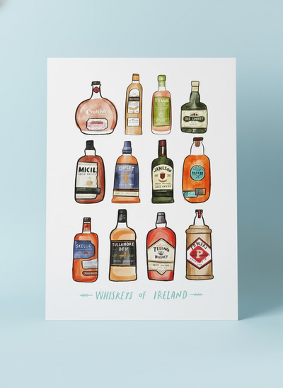 Whiskeys of Ireland Print | Peter Paints Pictures