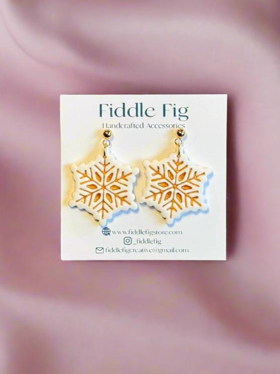 Snowflake Dangle Earrings