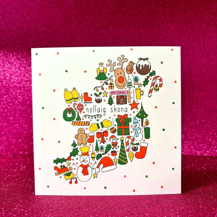 Nollaig Shona Ireland Card | Connect The Dots Design