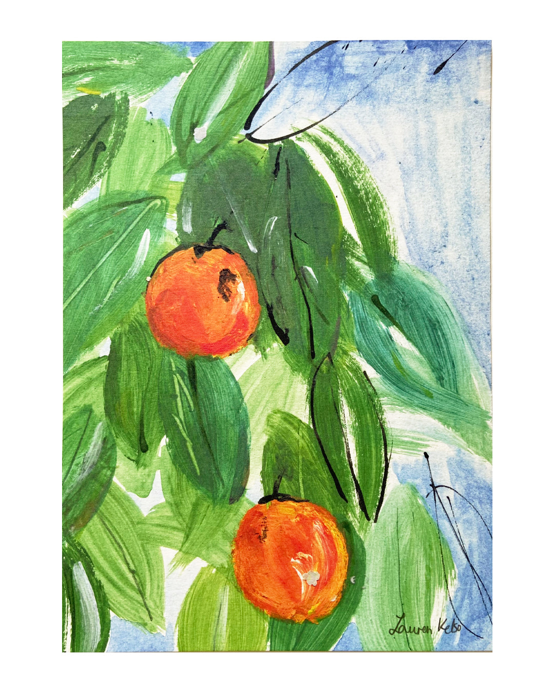 Orange Trees Print | Lauren Kelso Illustrator