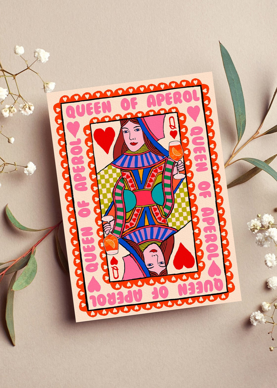 Queen of Aperol Card | Mauds Studio