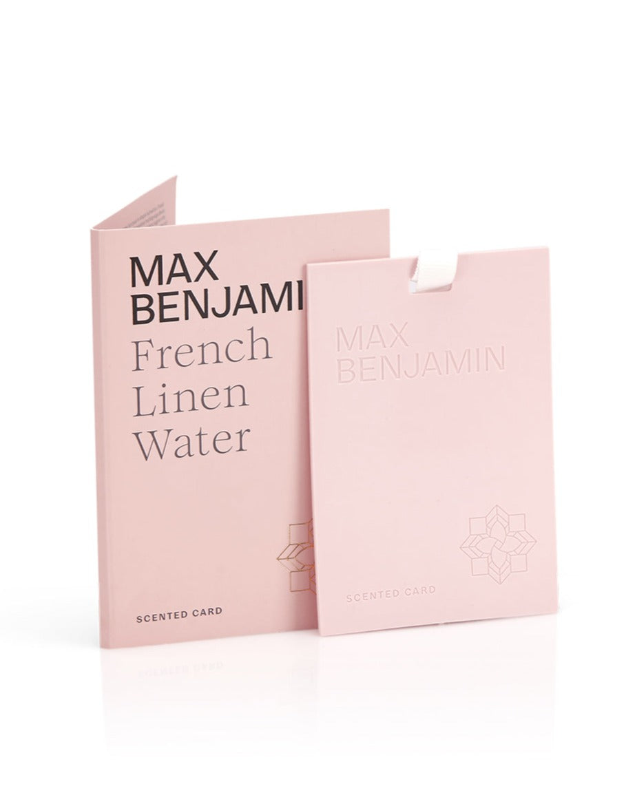 French Linen Water Scented Card | Max Benjamin