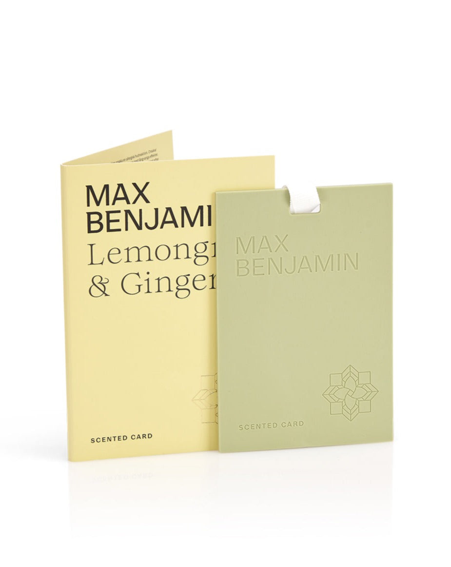 Lemongrass and Ginger Scented Card | Max Benjamin