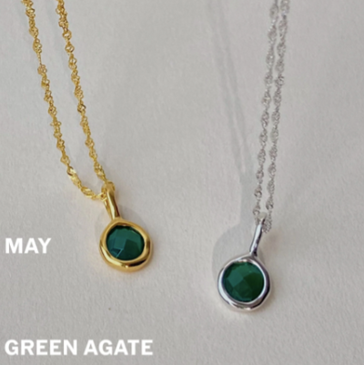 green birthstone necklace may