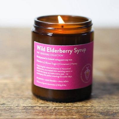 Wild Elderberry Syrup Candle