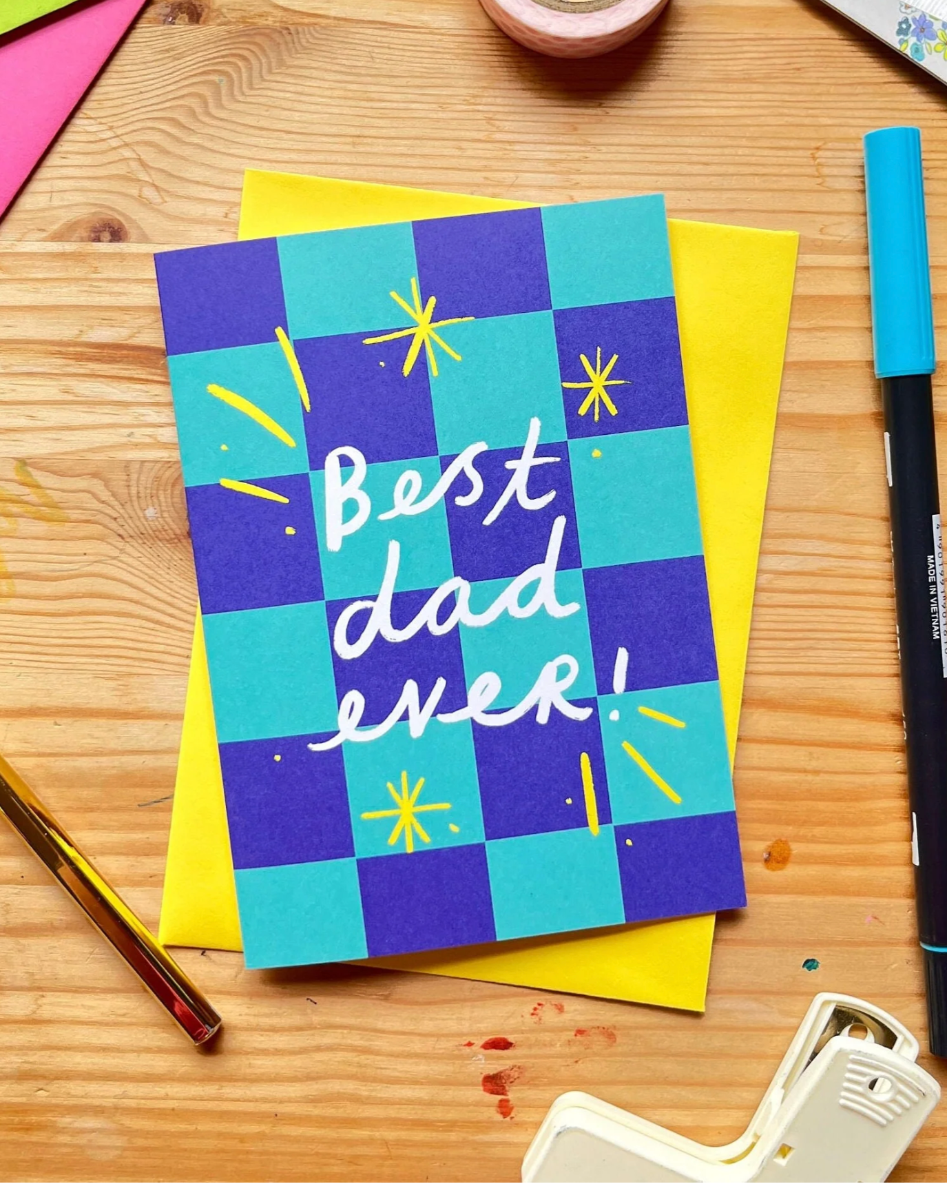 Best Dad Ever! Card | Kerrie Illustrates