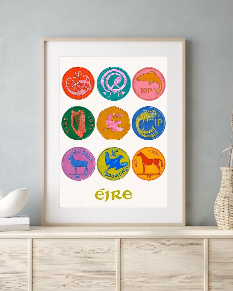 Irish Coin Print | Mauds Studio
