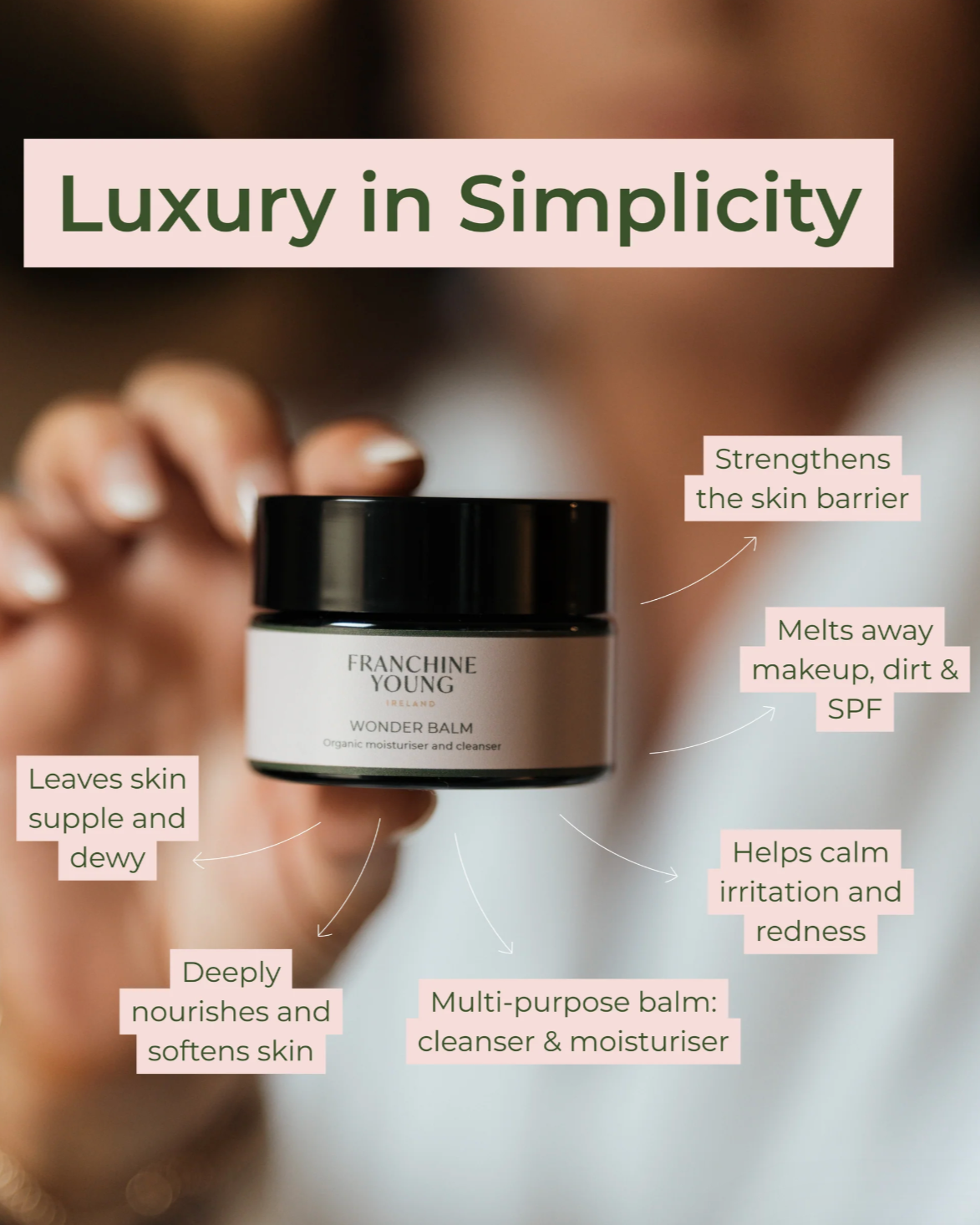 Wonder Balm Organic Moisturiser & Cleanser  | Franchine Young