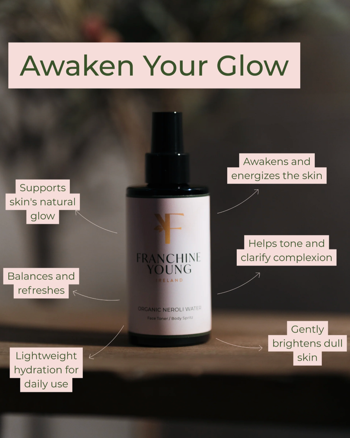 Organic Orange Water Blossom Face Water Spritz | Franchine Young