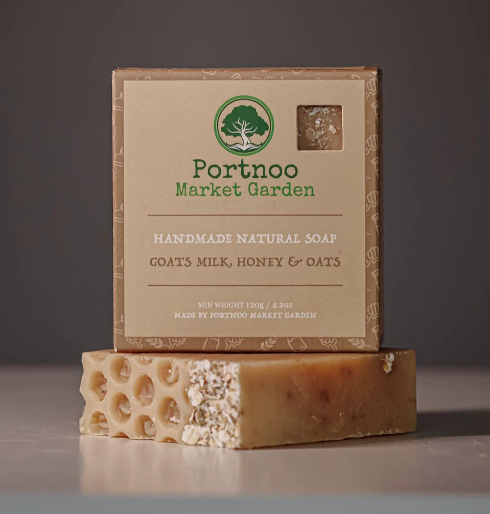 Soap Bar | Goats Milk, Honey & Oats | Portnoo Market Garden