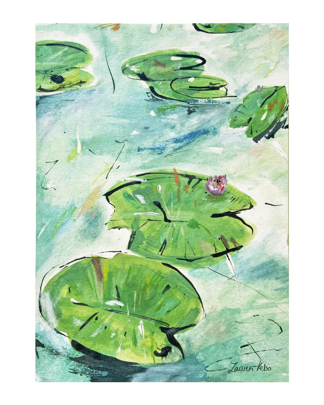 Waterlilies Print | Lauren Kelso Illustrator