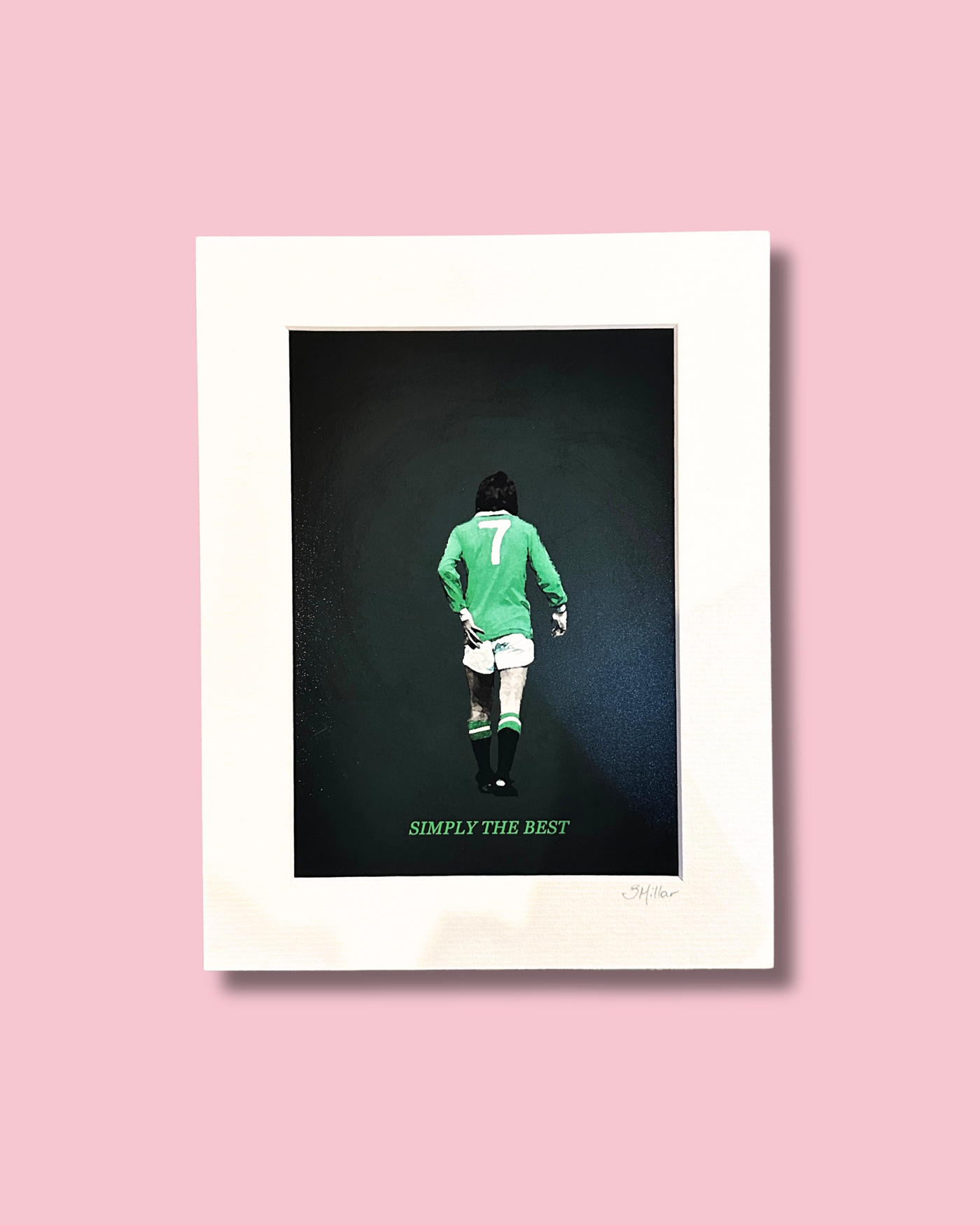 George Best – Gerahmter Fotodruck