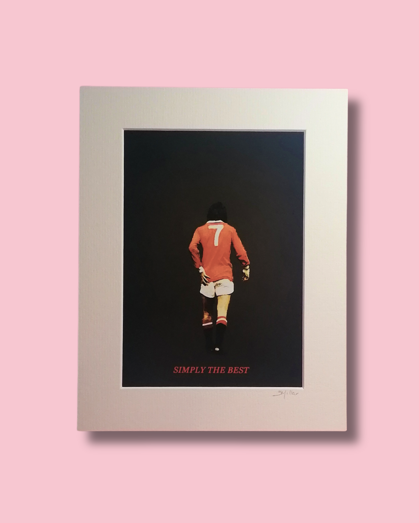 George Best | Man United | Photographic Print Red