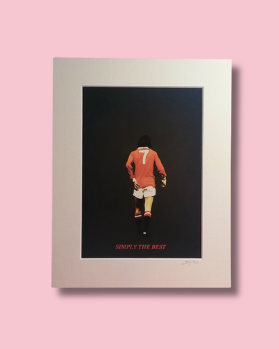 George Best – Gerahmter Fotodruck