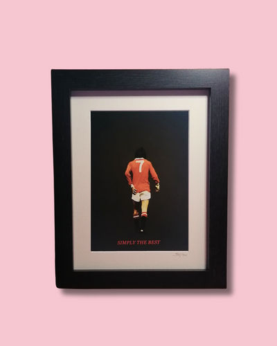 George Best – Gerahmter Fotodruck