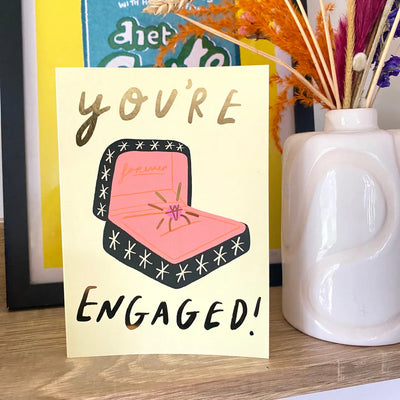 You're Engaged! Card | Kerrie Illustrates