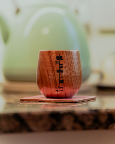 Slainte - Health | Irish Ogham Engraved Wooden Cup | Shannon Liddy