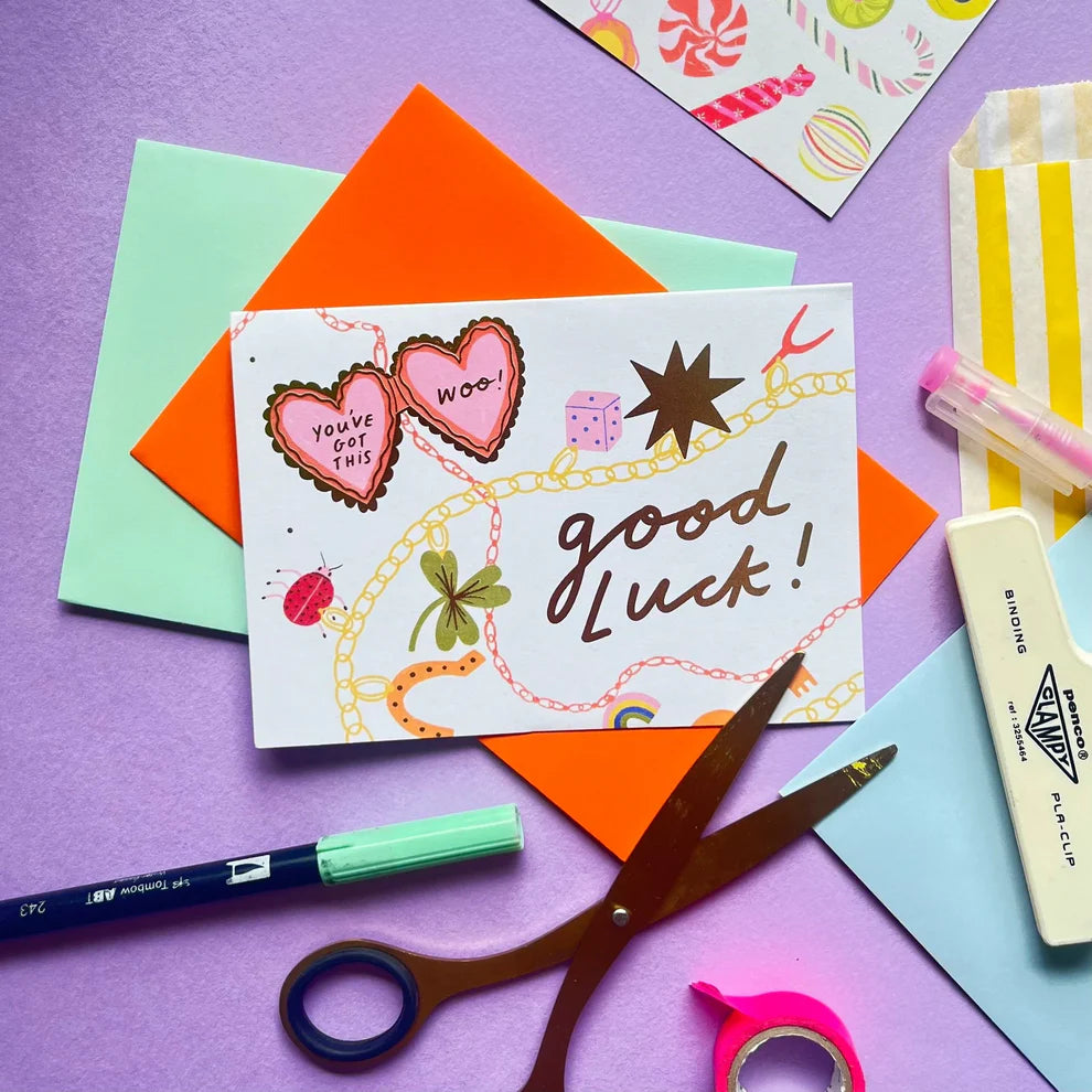 Good Luck Card | Kerrie Illustrates