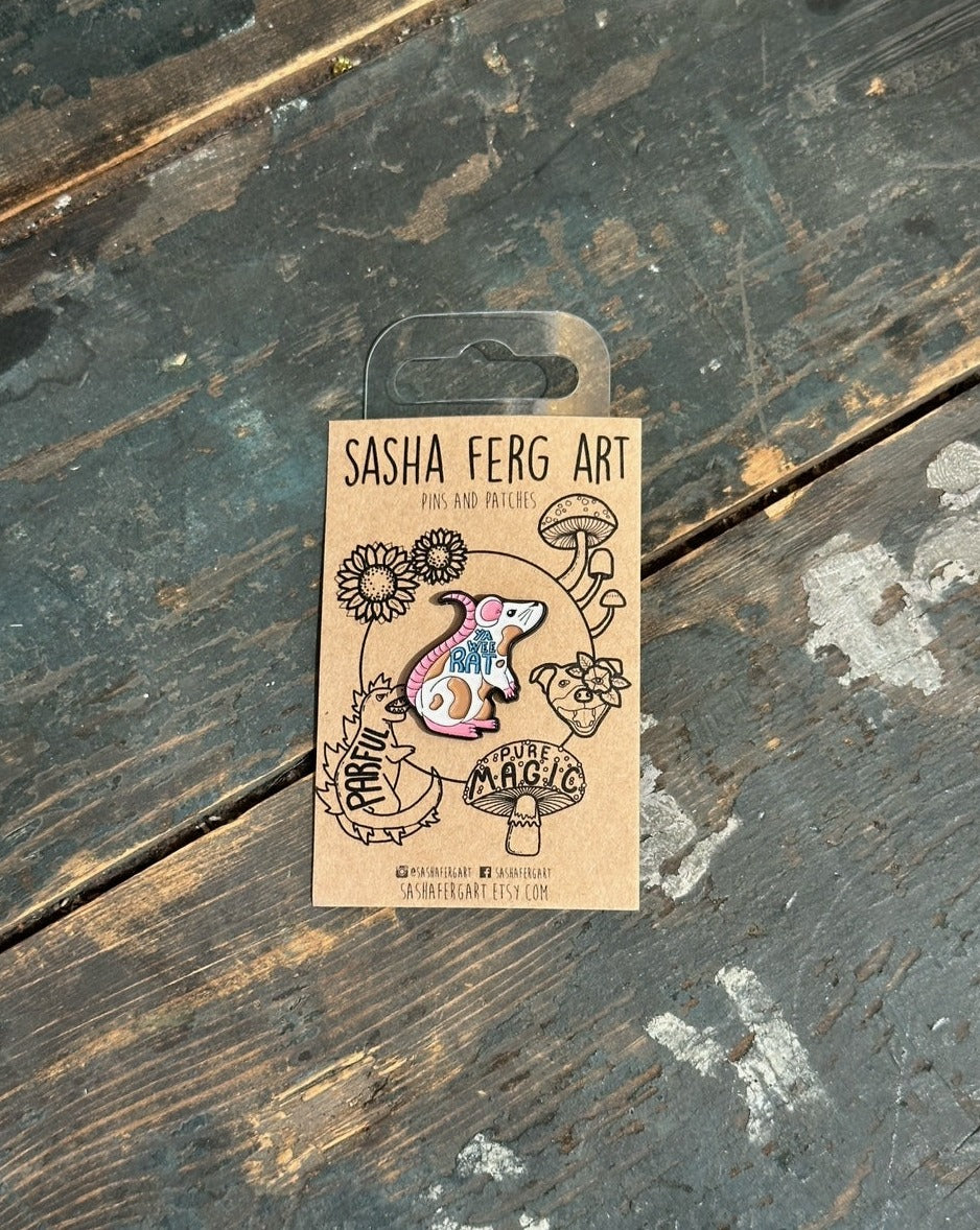 Ya Wee Rat Pin | Sasha Ferg Art
