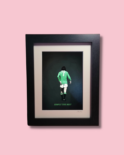 George Best – Gerahmter Fotodruck