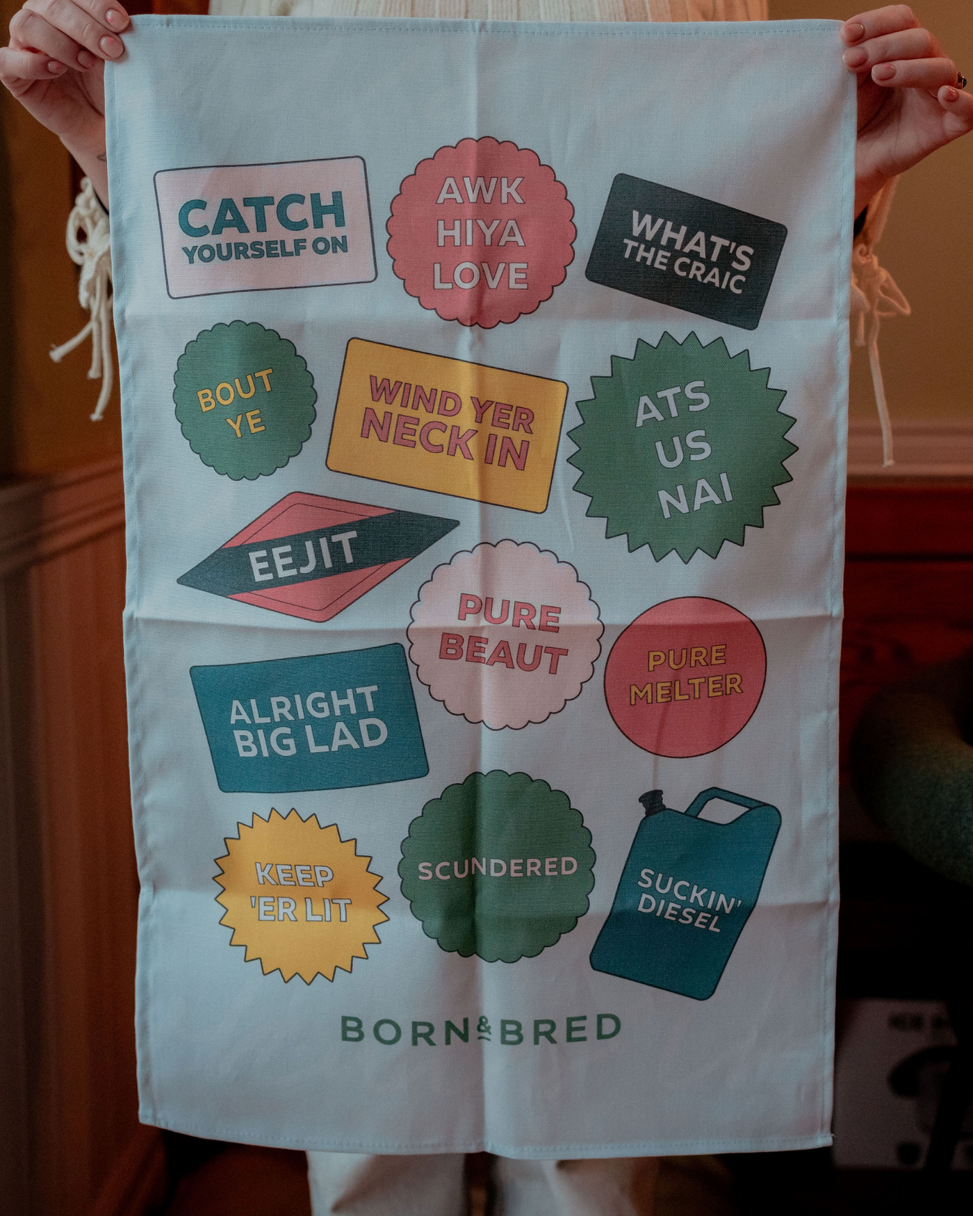 Irish Slogan Tea Towel