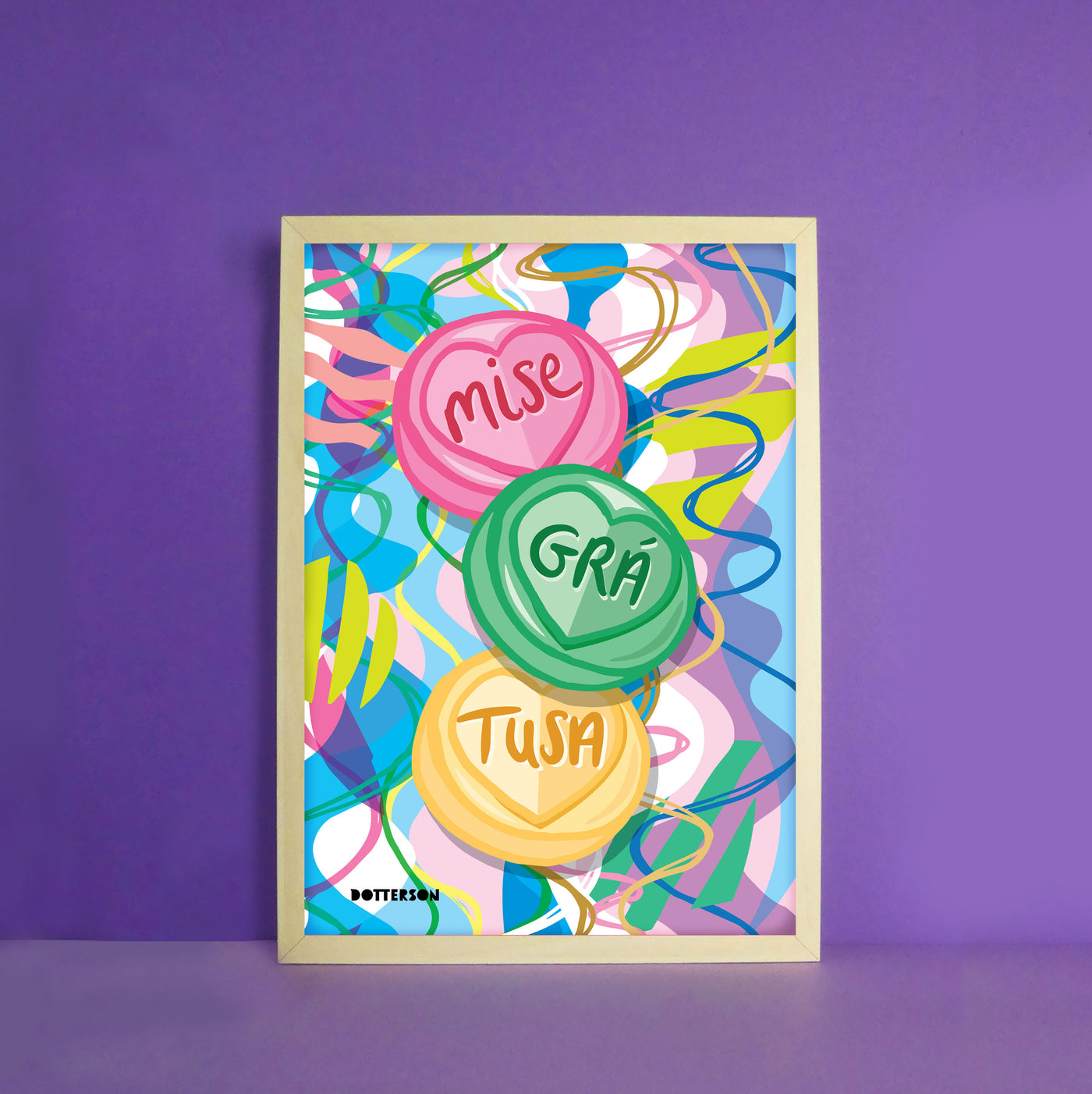 Lovehearts Print | Dotterson