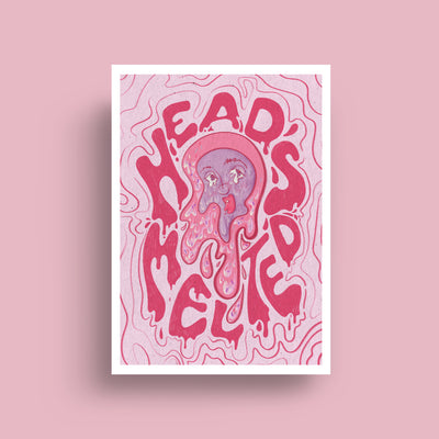 Head's Melted Print