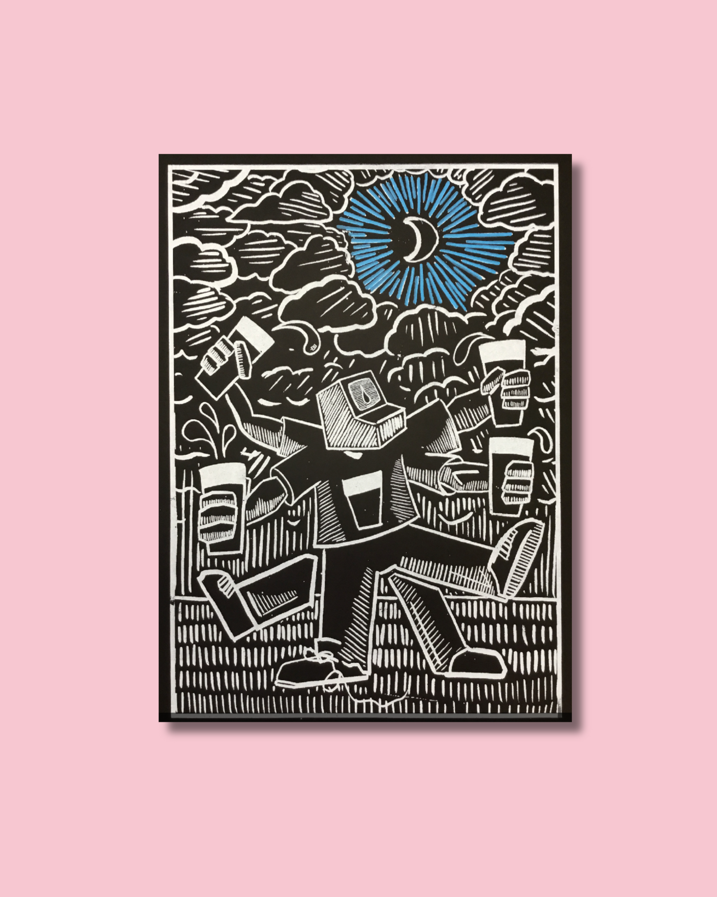 Pints Pints Pints Print | Leo Boyd