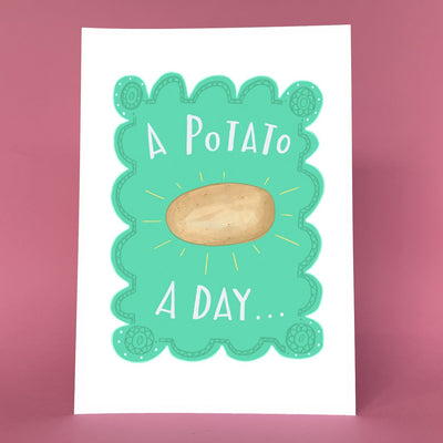 A Potato A Day Peter Paints Print