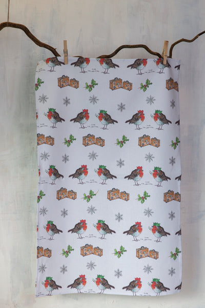 Home For Christmas Cotton Tea Towel | Samuel Lamont