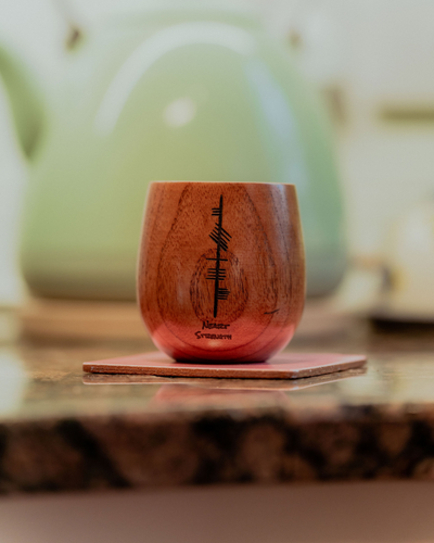 Neart - Strength | Irish Ogham Engraved Wooden Cup | Shannon Liddy