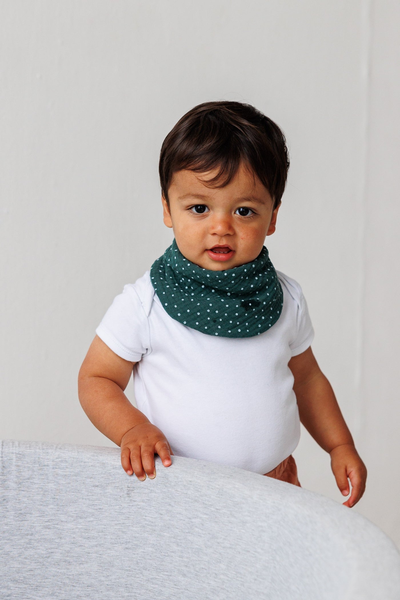 Grey Shamrock Bib | Milk & Joy