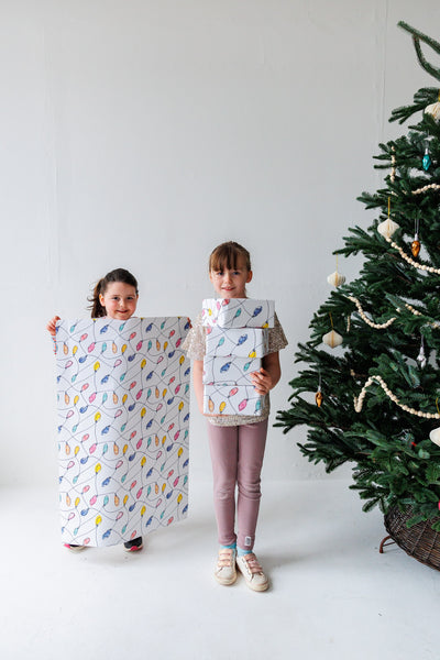 Christmas Lights Wrapping Paper | Milk & Joy