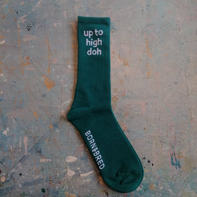 Up to High Doh Green Socks