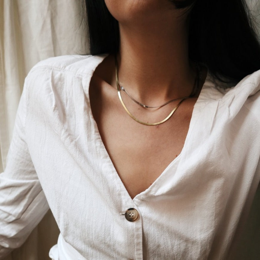 snake necklace layer