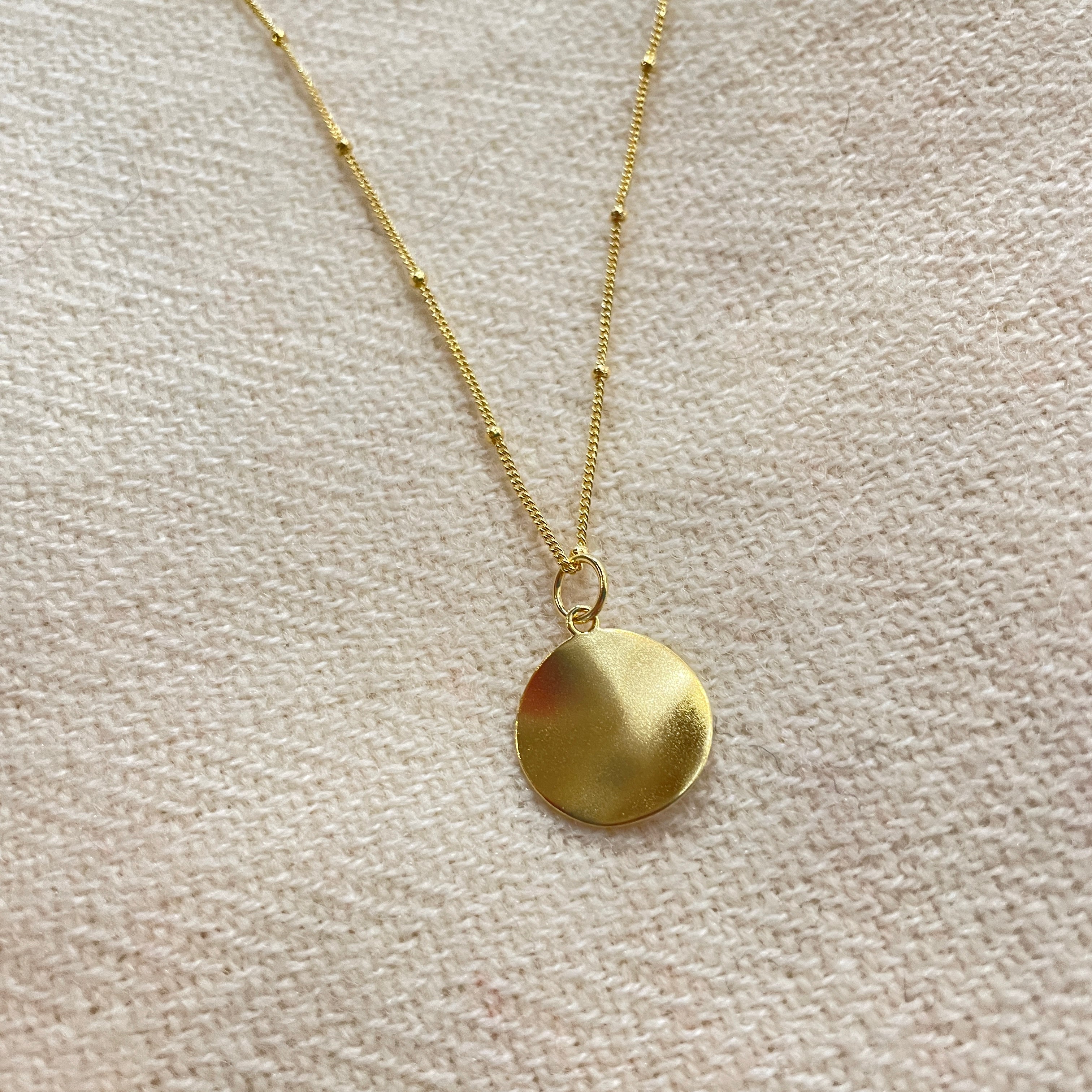 Northern Irish | Gold Coin Pendant Necklace | Lines & Current | – Born ...