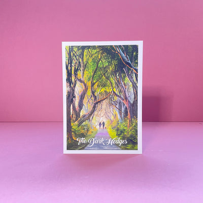 dark hedges postcard