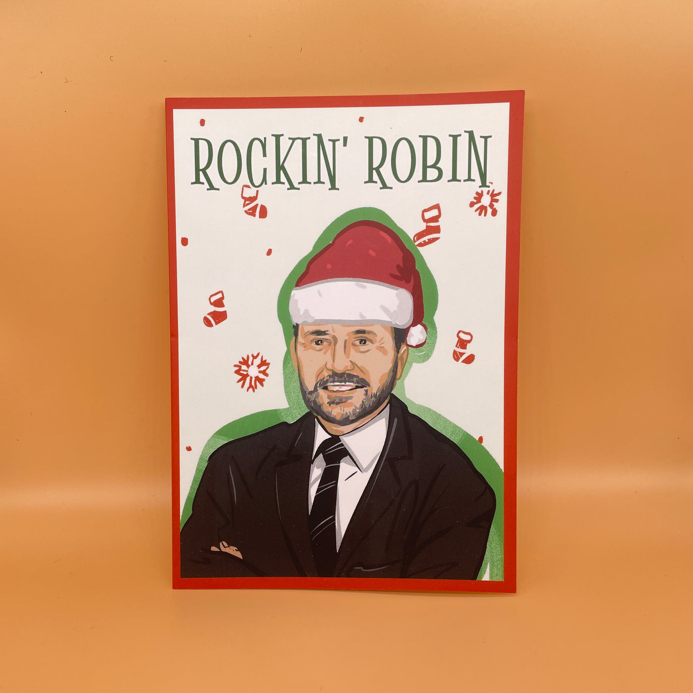 Rockin Robin Weihnachtskarte
