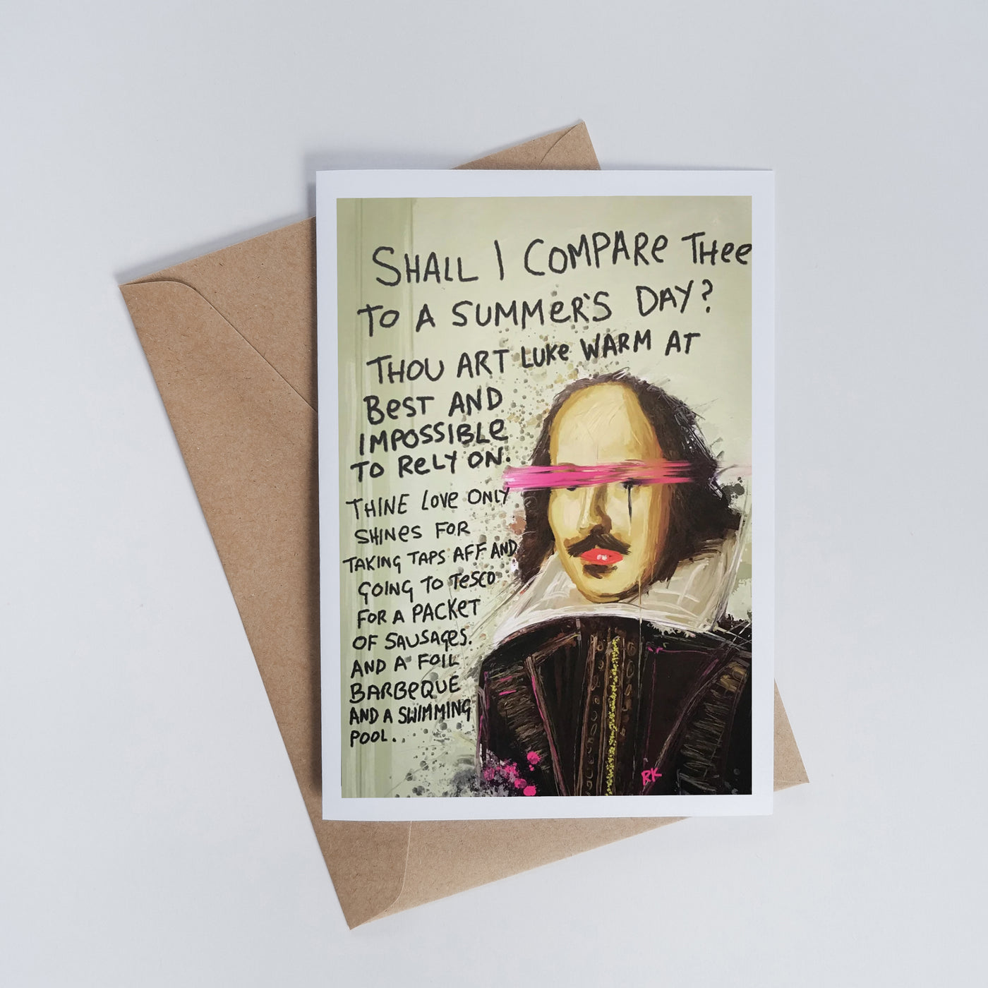 Shall I Compare Thee | Greetings Card