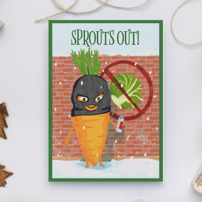 sprouts out christmas card
