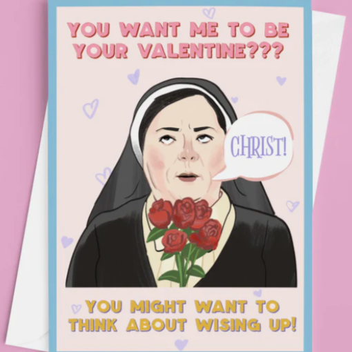 Tarjeta del día de San Valentín de Derry Girls Sister Michael