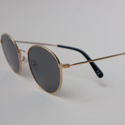 gold lines and current metal sunglasses