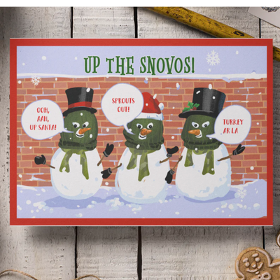 up the snovos christmas card