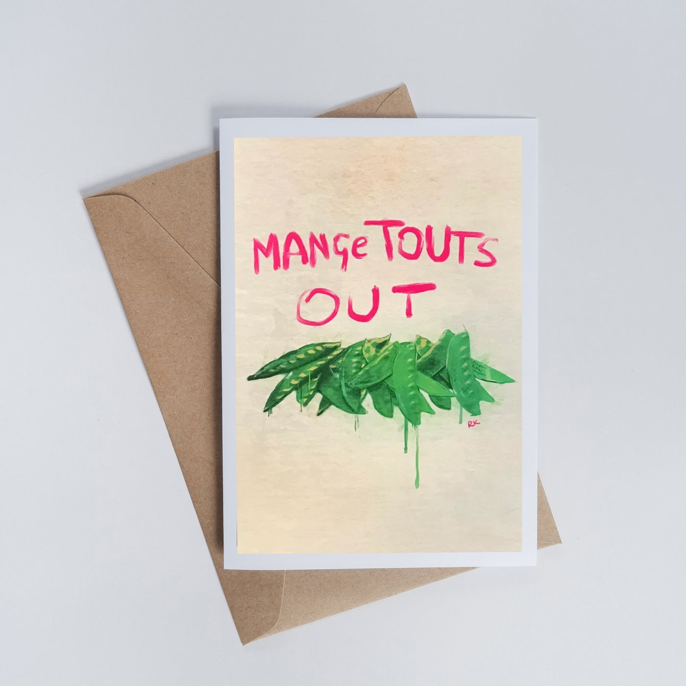 Mangetouts Out | Greetings Card