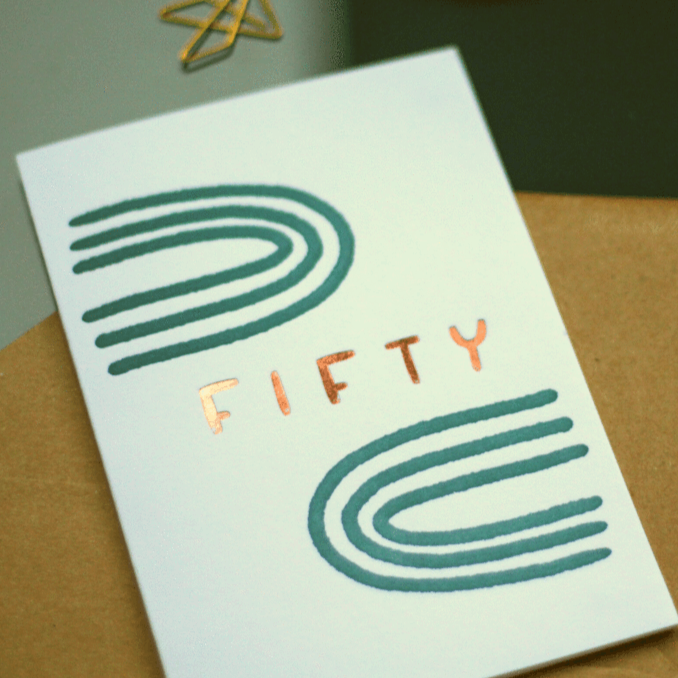 fifty card