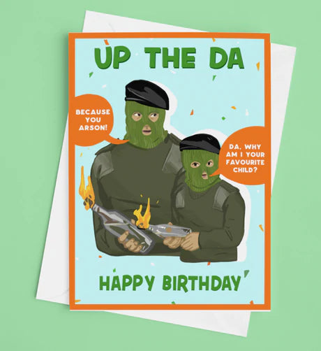 Tarjeta de cumpleaños de Up The Da Arson