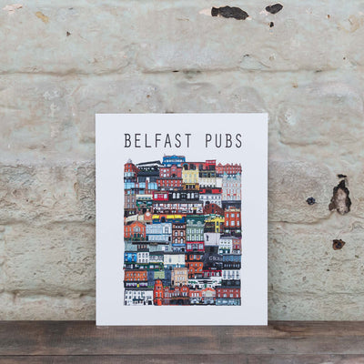 Belfast pubs print