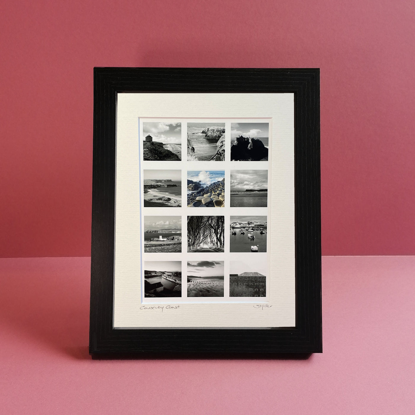 Causeway in Black and White - Framed Photographic Print